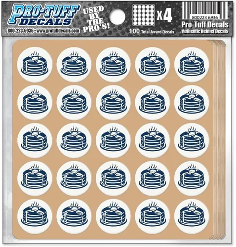 Vista 33 de Calcomanías de premio de panqueques, 100 calcomanías de recompensa de fútbol para cascos en el color de tu