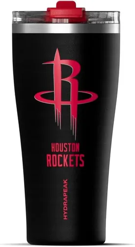 Vista 23 de Hydrapeak Atlanta Hawks - Botella de agua de acero inoxidable aislada al vacío de 30 onzas con licencia oficial de la NBA, con tapa con popote, a