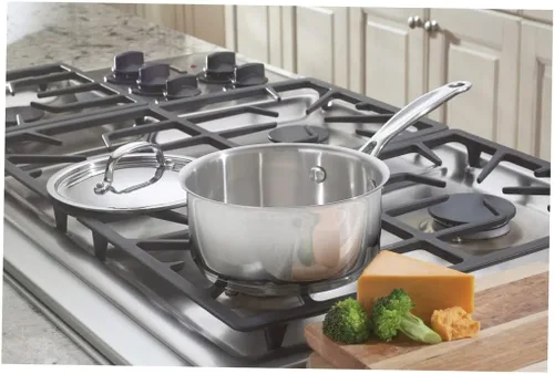 Vista 3 de Cuisinart 719-16 - Colección de utensilios de cocina de 1.5 cuartos de galón Chef's-Classic-Stainless-Cookware-Collection, cacerola con tapa