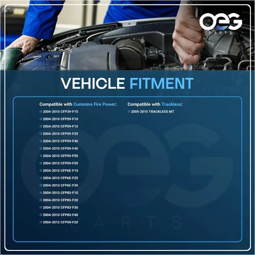 Vista 4 de OEG Parts Nuevo alternador compatible con Cummins Fire Power CFP83-F10 04-10 5293586 3972730 4007486 8600531 19020204 8600030 ADR0422 ADR0457