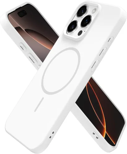 Vista 200 de Oakxco Funda de Silicona Mag Safe para iPhone 12 Pro Max, Funda Magnética Delgada y Fina Compatible con Carga Inalámbrica MagSafe, Bonita Funda