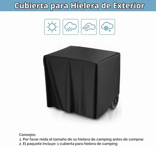 Vista 3 de Kingling Cubierta más fresca, cubierta impermeable al aire libre del hielo del balanceo del pecho de hielo con ruedas que