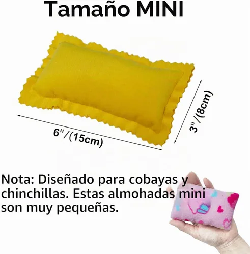 Vista 2 de RIOUSSI Juego de 4 almohadas de conejillo de indias para jaula