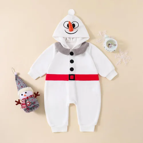 Vista 2 de Traje de Navidad para bebé niño y niña, mono de monstruo verde, mameluco de disfraz de Navidad