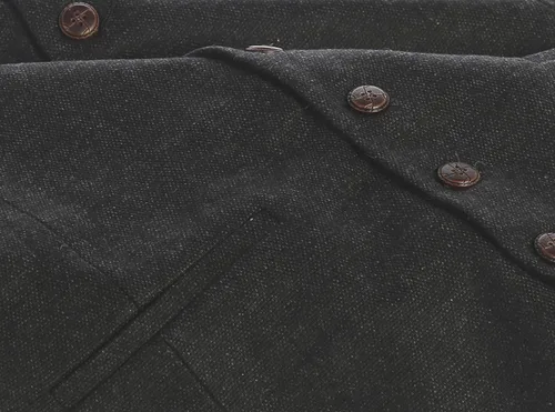 Vista 72 de Gioberti Chaleco de tweed formal de 6 botones para hombres