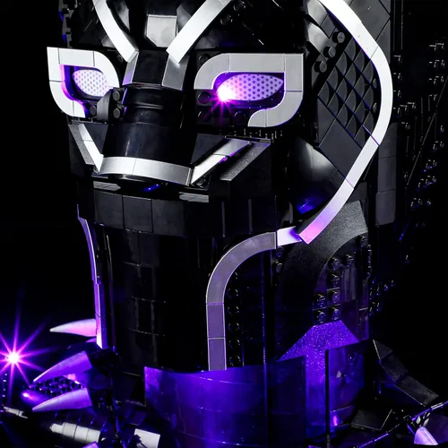 Vista 7 de BRIKSMAX Kit de iluminación LED para LEGO-76215 Black Panther, compatible con el modelo de bloques de construcción de Lego Marvel, no incluye juego