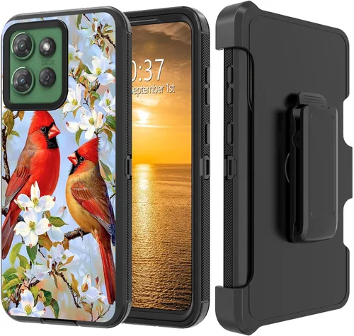 Vista 99 de Funda para Moto G Stylus 5G 2023 con funda de clip para cinturón y soporte, resistente de doble capa, resistente a prueba de golpes, para Motorola