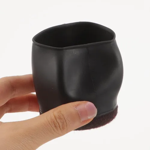 Vista 2 de Angoily Fundas para patas de silla, 10 unidades, tapones para ruedas de cama, tapones de rueda para muebles rodantes, protector de piso de madera