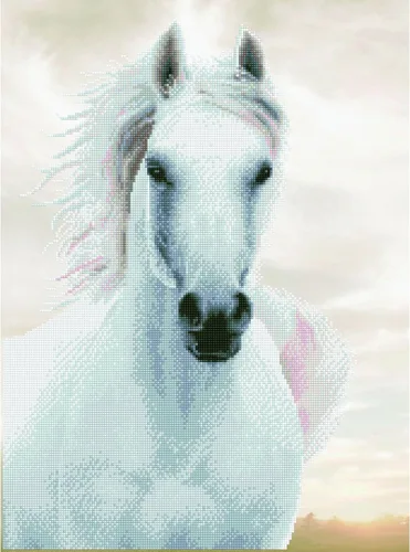 Vista 6 de DIAMOND DOTZ Imperial Stallion - Kits de pintura de diamantes para adultos, kit de arte de diamante, un relajante kit de manualidades creativo