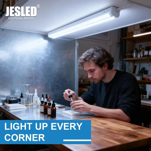 Vista 5 de JESLED Tubo de luz LED T8 de 2 pies, 12 W (equivalente a 30 W), 1680 LM, 6000 K, derivación de lastre, reemplazo de bombilla fluorescente F17T8