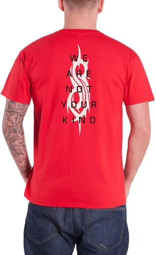 Vista 2 de Slipknot Official T Shirt We are Not Your Kind Band Logo Mens Red