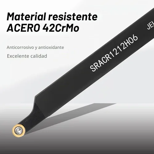 Vista 4 de 1/2" 0.472 in Torno indexable Herramienta de torneado Kit de 12 piezas para torneado