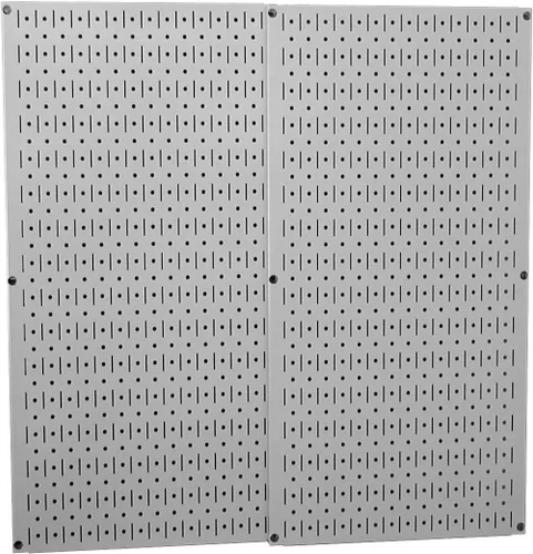 Vista 9 de Wall Control 30-P-3232B - Paquete con panel perforado de metal negro, 2 paneles anchos de 32 pulgadas de alto x 16 pulgadas de ancho, ASM-SH-1606 B