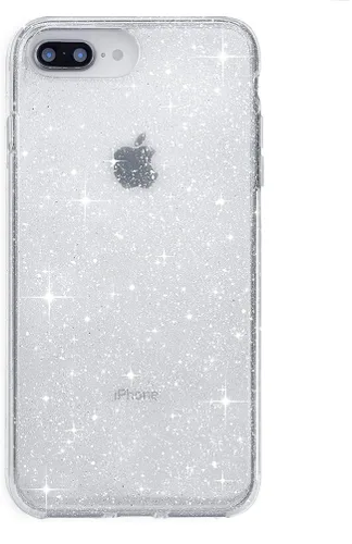 Vista 18 de VELVET CAVIAR Funda brillante iridiscente para iPhone 8 Plus/iPhone 7 Plus, funda protectora estética para mujer (cuarzo ópalo azul)
