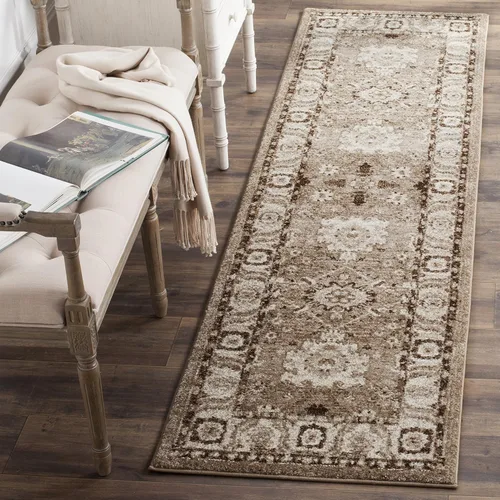 Vista 17 de SAFAVIEH Vintage Hamadan Collection - Alfombra de área de 2 pies 3 pulgadas x 4 pies, naranja y azul, diseño tradicional persa, no desprende pelusa
