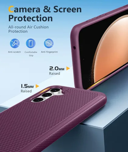 Vista 859 de FNTCASE Funda para iPhone 17 Pro: Fundas delgadas translúcidas de color azul claro compatibles con MagSafe, protección completa de la cámara