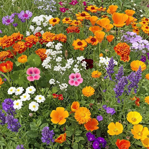 Vista 9 de Ferry Morse Mezcla para Todo Propósito Sol-Sombra a Granel Semillas de Flores Silvestres, 1 lb