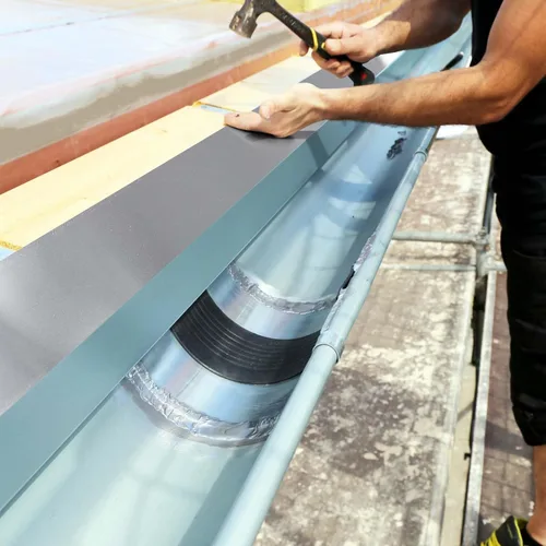 Vista 6 de Ripeng Rollo de aluminio intermitente de 50 pies de 4 x 50 x 0.0158 pulgadas para techo y jardín, para evitar manchas de techos para prevención