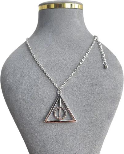 Vista 7 de GetMoving Collar de tiempo, collar con colgante de Hallows para mujer