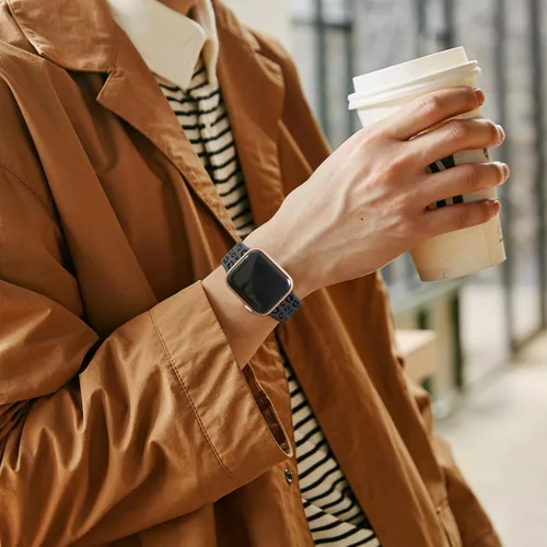 Vista 6 de CreateGreat Correas de leopardo grabadas compatibles con Apple Watch Band de 1.575 in 1.614 in 1.496 in 1.654 in 1.732 in 1.772 in 1.811 in 1.929 in