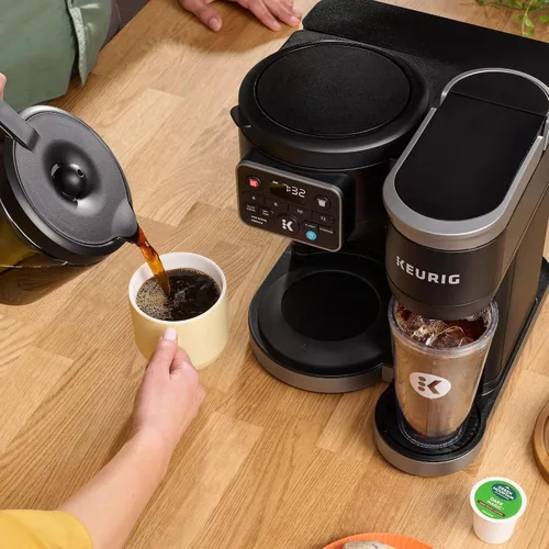 Vista 11 de Keurig KD5600 K-Duo - Cafetera caliente y helada de una sola porción y jarra, depósito de 72 onzas, tecnología MultiStream (Gen 2), negro (renovado)