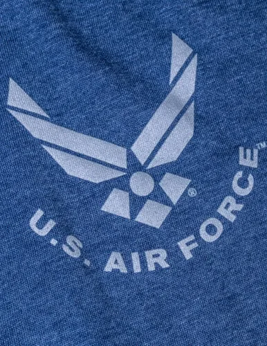 Vista 5 de U.S. Air Force Camiseta con licencia de la Fuerza Aérea de los Estados Unidos, camiseta militar para aviadores y veteranos de la USAF para hombres