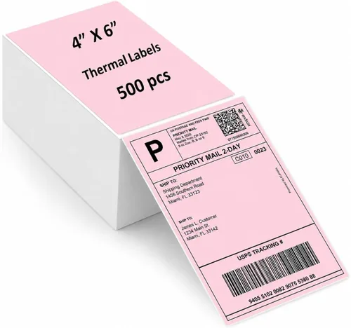 Vista 10 de Papel de etiquetas de 4 x 6, etiquetas de envío térmico directo