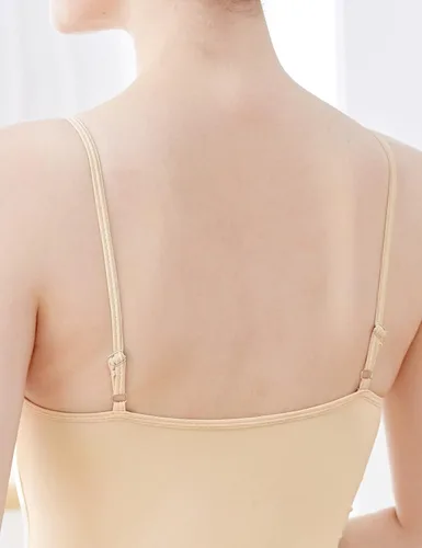 Vista 6 de Leotardos de baile nude para mujer con correas ajustables