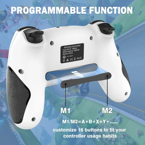 Vista 3 de PSCHOISE Switch Pro Controller Compatible for Nintendo Switch OLEDLite Switch Controllers Wireless With Programmable Function Switch Remote Gamepad