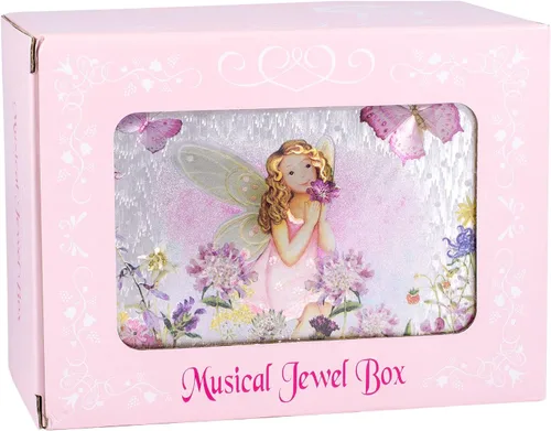 Vista 6 de Broadway Gifts Joyero musical de hadas de plata y blanco de bailarina Swan Lake