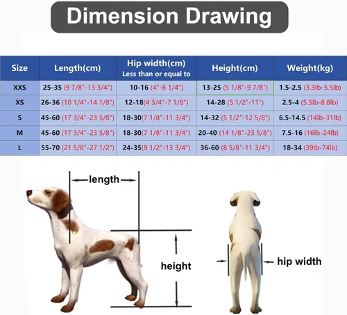 Vista 5 de Dog Wheelchair Metal Dog Wheelchair for Back Legs, Adjustable Light Weight Dog Cart, Pet/Doggie Walking Aid for Disabled Hind Legs, Rehabilitation