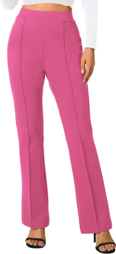 Vista 29 de Urban CoCo Pantalones de trabajo elásticos con corte de bota, pantalones de yoga pequeños para oficina casual