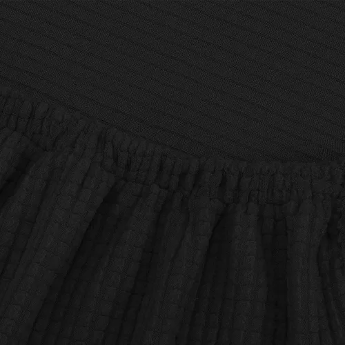 Vista 7 de Paquete de 4 fundas protectoras para sillas de comedor, tela elástica de elastano, lavables a máquina, fundas de asiento extraíbles para el hogar