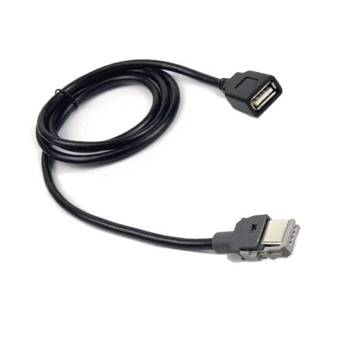 Vista 2 de Adaptador hembra para coche, 4 pines, hembra a USB, unidad central, adaptador de interfaz USB compatible con Kia Elantra Hyundai Tucson