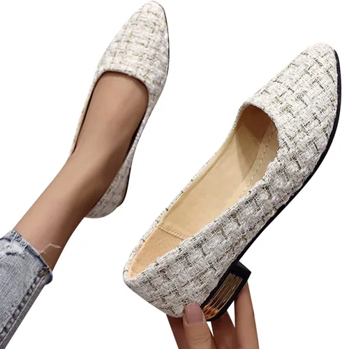 Vista 4 de Tenis de moda para mujer, transpirables, con cordones, tacones gruesos, sandalias casuales para mujer