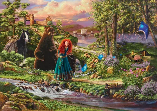 Vista 36 de MIGHTYPRINT Disney – La Bella Durmiente – Princesa Aurora y el Príncipe Felipe – Arte de pared duradero de 24 x 17 pulgadas – No hecho de papel