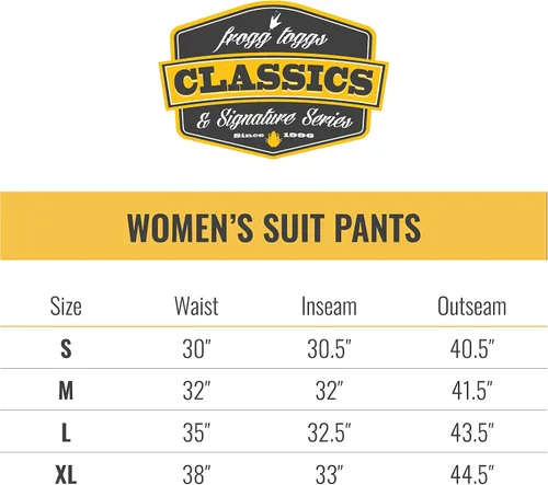 Vista 5 de FROGG TOGGS Womens Classic Pro Action Waterproof Breathable Rain Pant