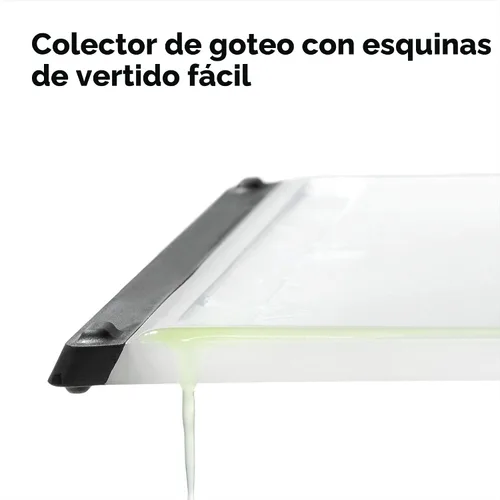 Vista 4 de OXO Good Grips - Tabla de cortar y para carvar de plástico Base antideslizante, ranuras profundas para jugos, tabla de tallar plástico, tabla