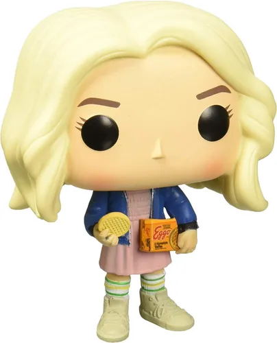 Vista 3 de Funko POP [Stranger Things] - Peluca de Once en peluca con Eggos edición limitada Chase Pop! Figura de vinilo