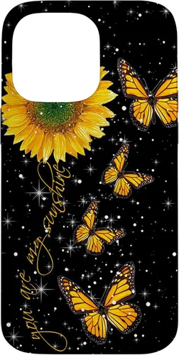 Vista 21 de You are My Sunshine Vintage Sunflower and Monarch Butterfly Case for iPhone 17