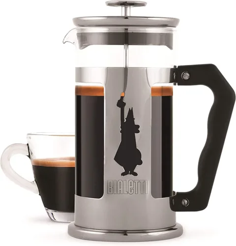 Vista 4 de Bialetti Cafetera de prensa francesa, 3 tazas, acero inoxidable Preziosa