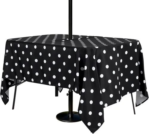 Vista 44 de Poise3EHome - Mantel impermeable antiderrames para exteriores e interiores, para camping, picnic, té de la tarde, asados, flores
