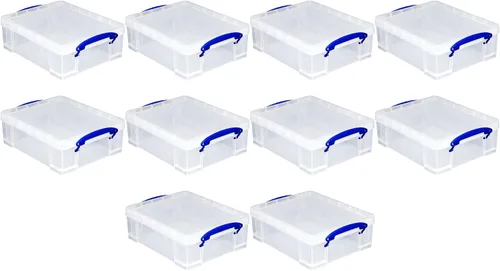 Vista 4 de Caja de 8,1 litros realmente útil, transparente