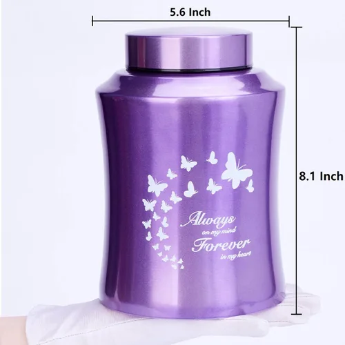 Vista 2 de Urnas de cremación grandes para cenizas humanas, madres adultas, grandes de 160 libras, color morado, para cenizas, para mujeres, madres, abuelas