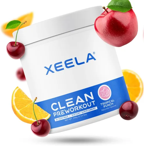 Vista 9 de XEELA Polvo para antes del entrenamiento, limpio y probado, sin nerviosismo, seguro y natural, aumenta la energía termogénica, la concentración