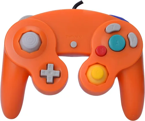 Vista 6 de 2 paquetes de control clásico Gamecube Shock Joypad con cable para Wii NGC Game Cube compatible