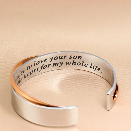 Vista 5 de MS. CLOVER Regalos motivacionales para mujeres, hombres y niñas, pulsera de aliento personalizada, regalos para mamá, amiga, joyería de palabras