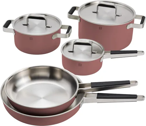 Vista 7 de Pure - Juego de utensilios de cocina de acero inoxidable, 6 piezas, color gris