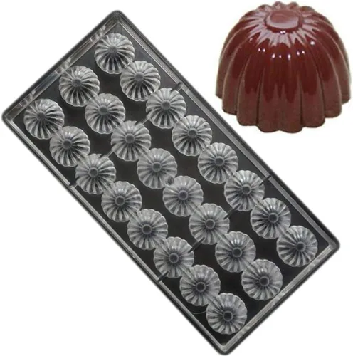 Vista 16 de Molde de policarbonato para chocolate, molde de caramelo de bricolaje, utensilios para hornear de plástico duro transparente, herramientas de 1