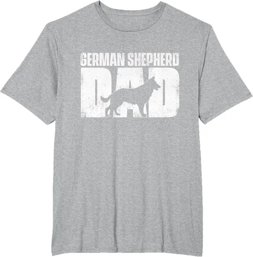 Vista 74 de Camiseta de pastor alemán para el día del padre del dueño de perros caninos, Negro
